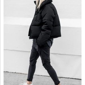 Misguided puffer bubble jacket